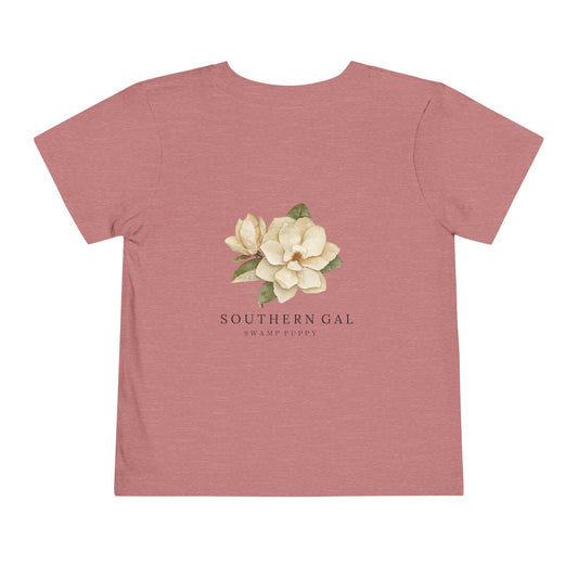 Toddler Tee — Southern Gal Magnolia Graphic