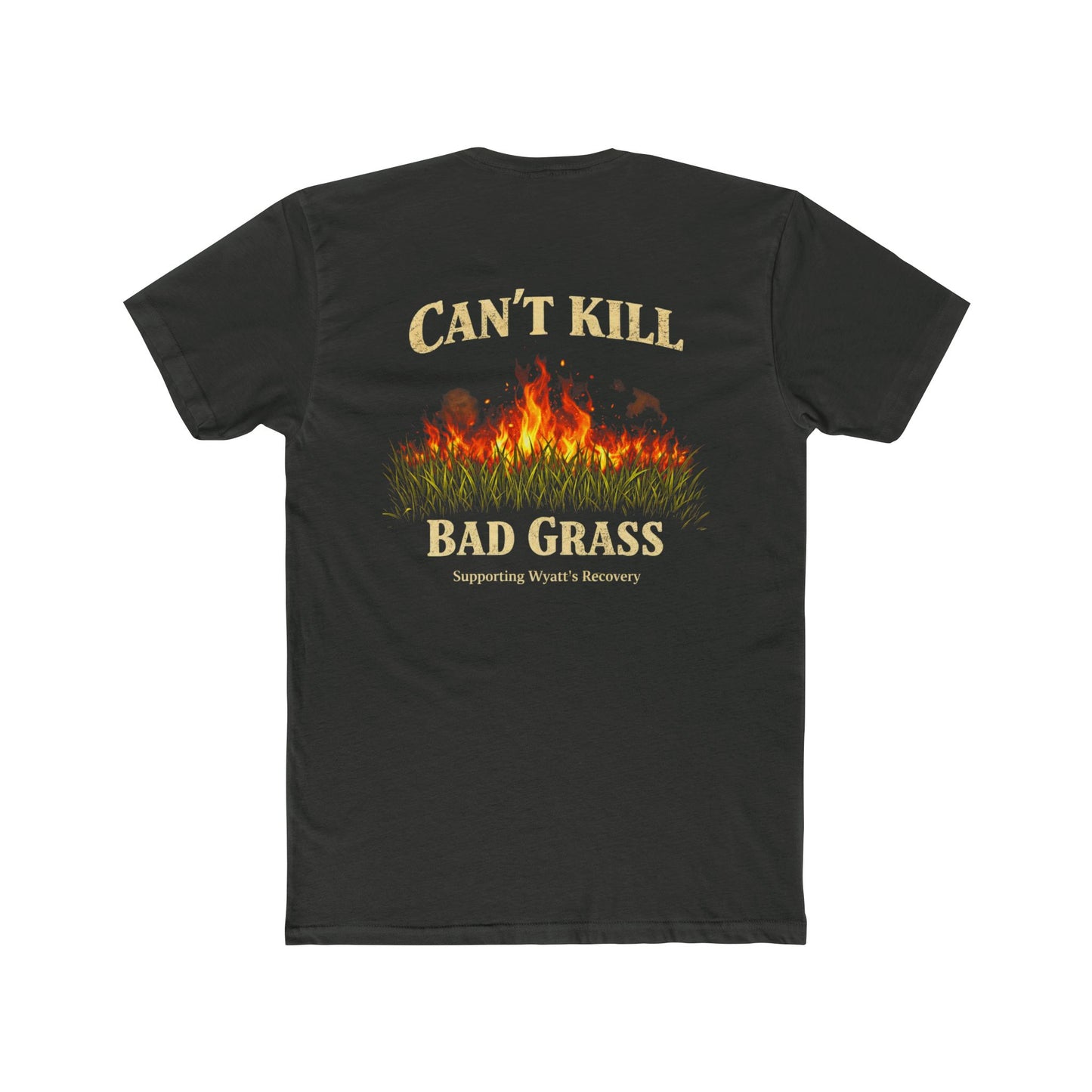 Can’t Kill Bad Grass T-Shirt — Fire Graphic Crew Tee