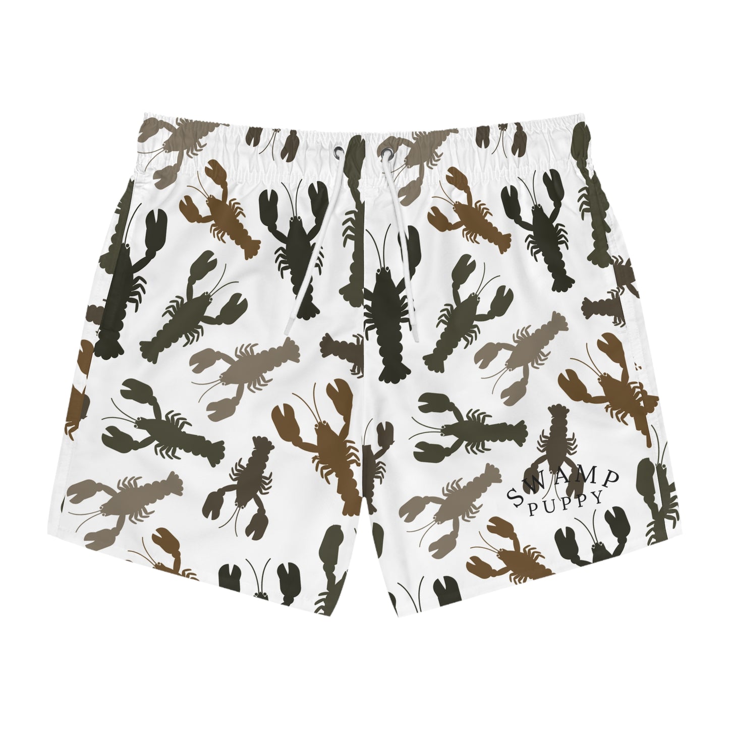 Camo Crawfish Swim Trunks — Swamp Supply All-Over Print