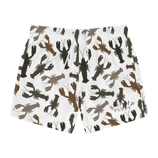 Camo Crawfish Swim Trunks — Swamp Supply All-Over Print